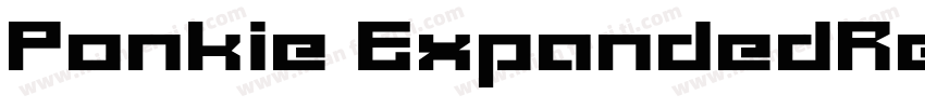 Ponkie ExpandedRegular字体转换